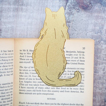 Cat Lover Brass Bookmark - Diavazo Greek Books
