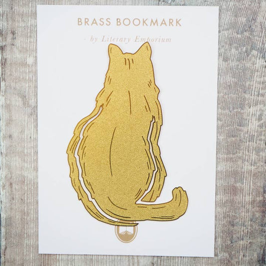 Cat Lover Brass Bookmark - Diavazo Greek Books