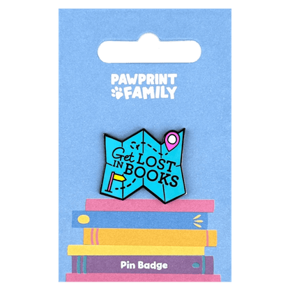 Get Lost In Books Pin Badge / Κονκάρδα Φιλαναγνωσίας World Book Day - Diavazo Greek Books