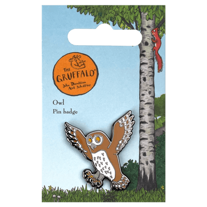 Owl Character Pin Badge / Κονκάρδα Γκρούφαλο Κουκουβάγια - Diavazo Greek Books