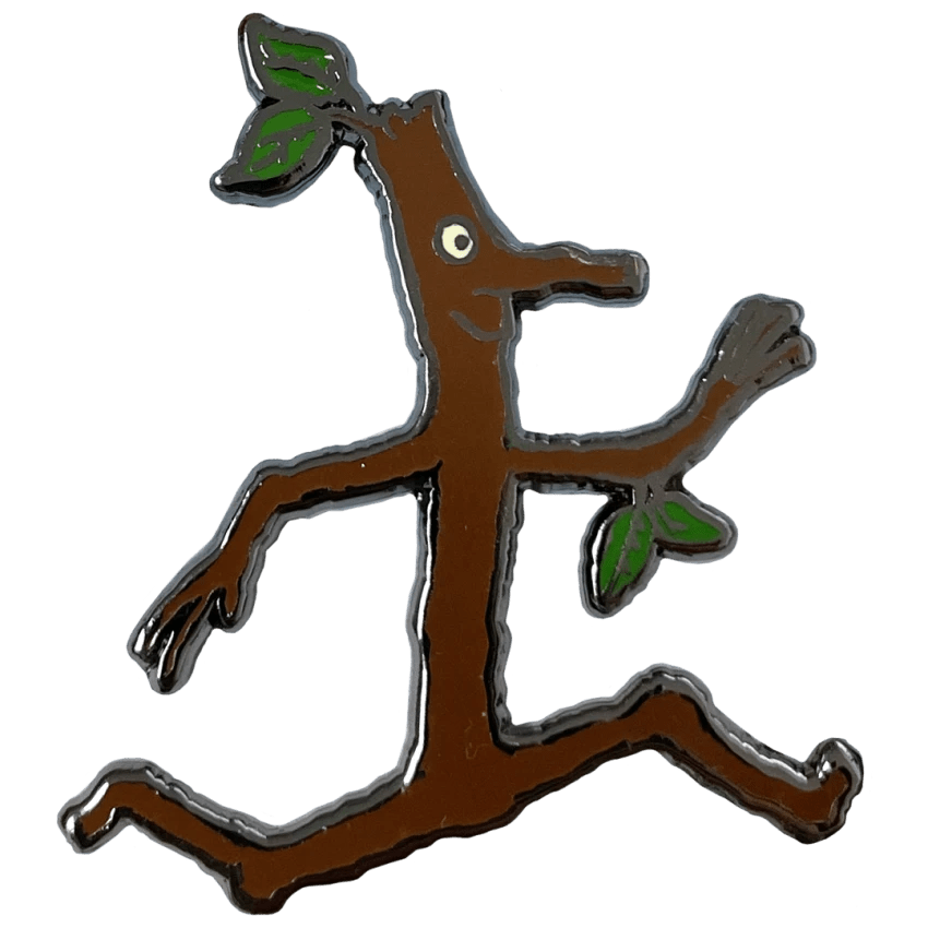 Stick Man Character Pin Badge / Κονκάρδα Ξυλαράκης - Diavazo Greek Books