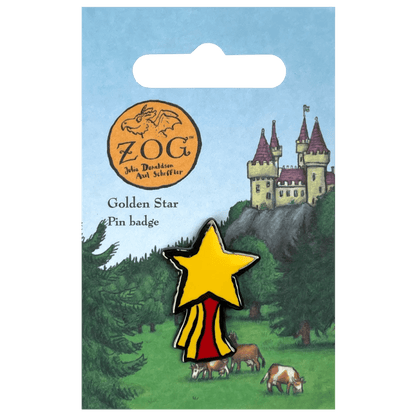 Zog Golden Star Pin Badge / Κονκάρδα Ζογκ Αστέρι - Diavazo Greek Books